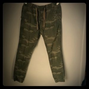Hollister camo jogger pants.